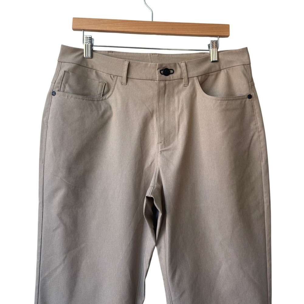 Public Rec Mens Deal Maker Pants 31X34 NWOT Khaki Tan Office Preppy Chino - Picture 3 of 12